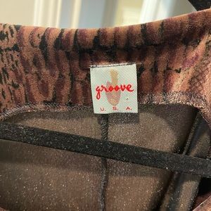 Tight animal print mini dress